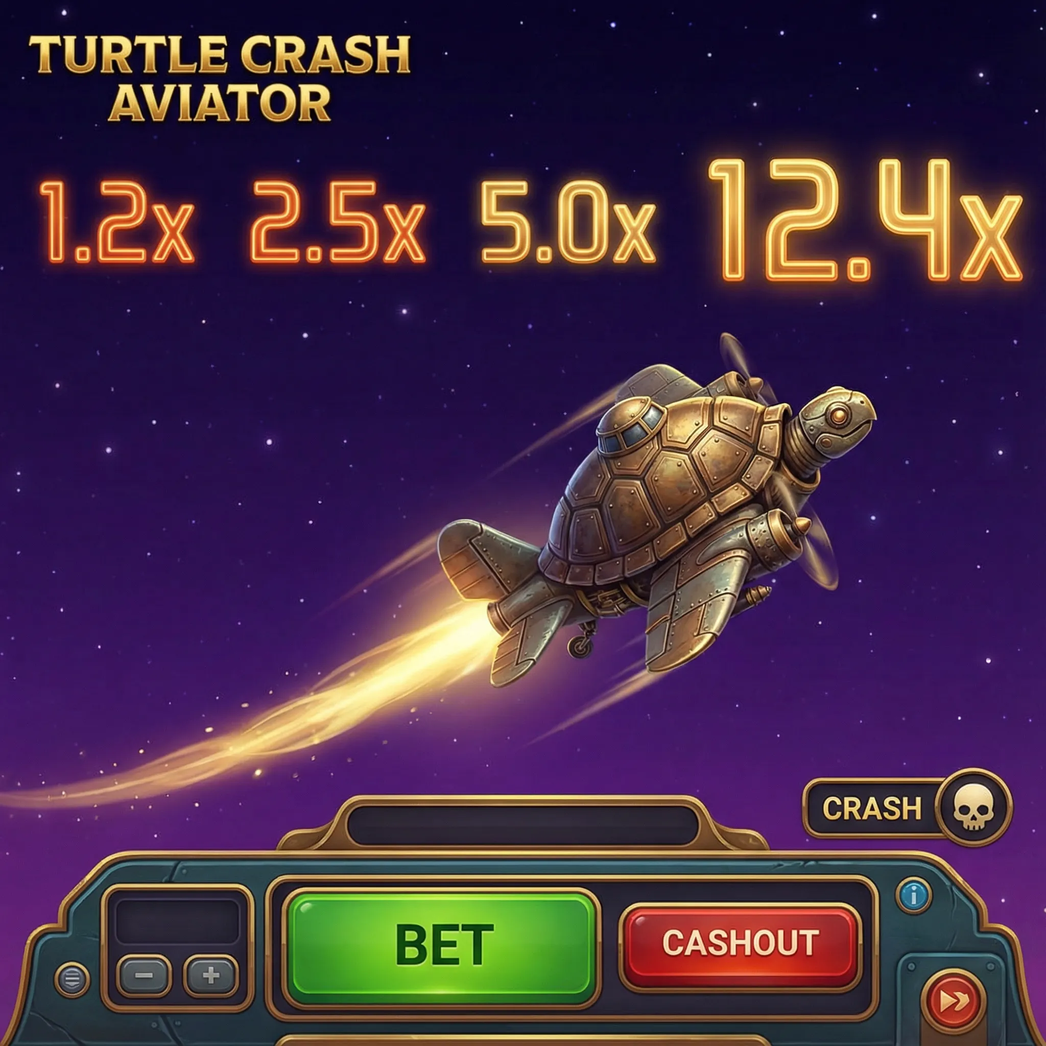Jogo Aviator Turtle Crash no 72bet